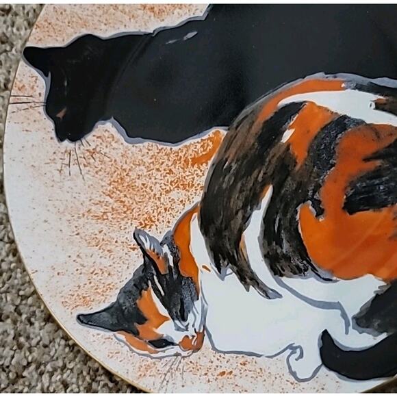 MUSEUM OF FINE ARTS BOSTON Two Cats Plate Porcelain Theophile Alexandre Steinlen - Picture 4 of 6